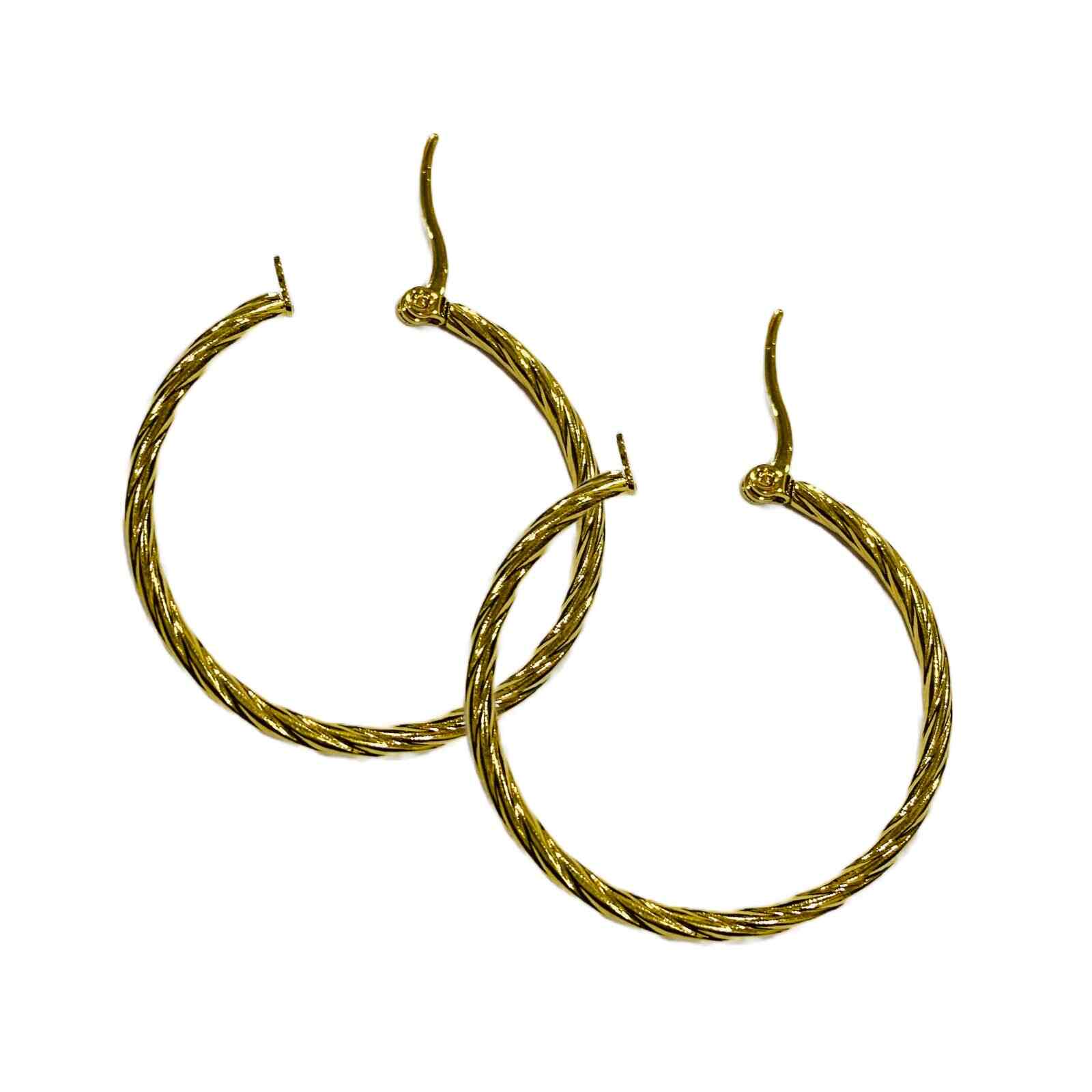 Gold Ear Rings for Women | Gold Plated Hoop Earrings | Imitation Jewellery