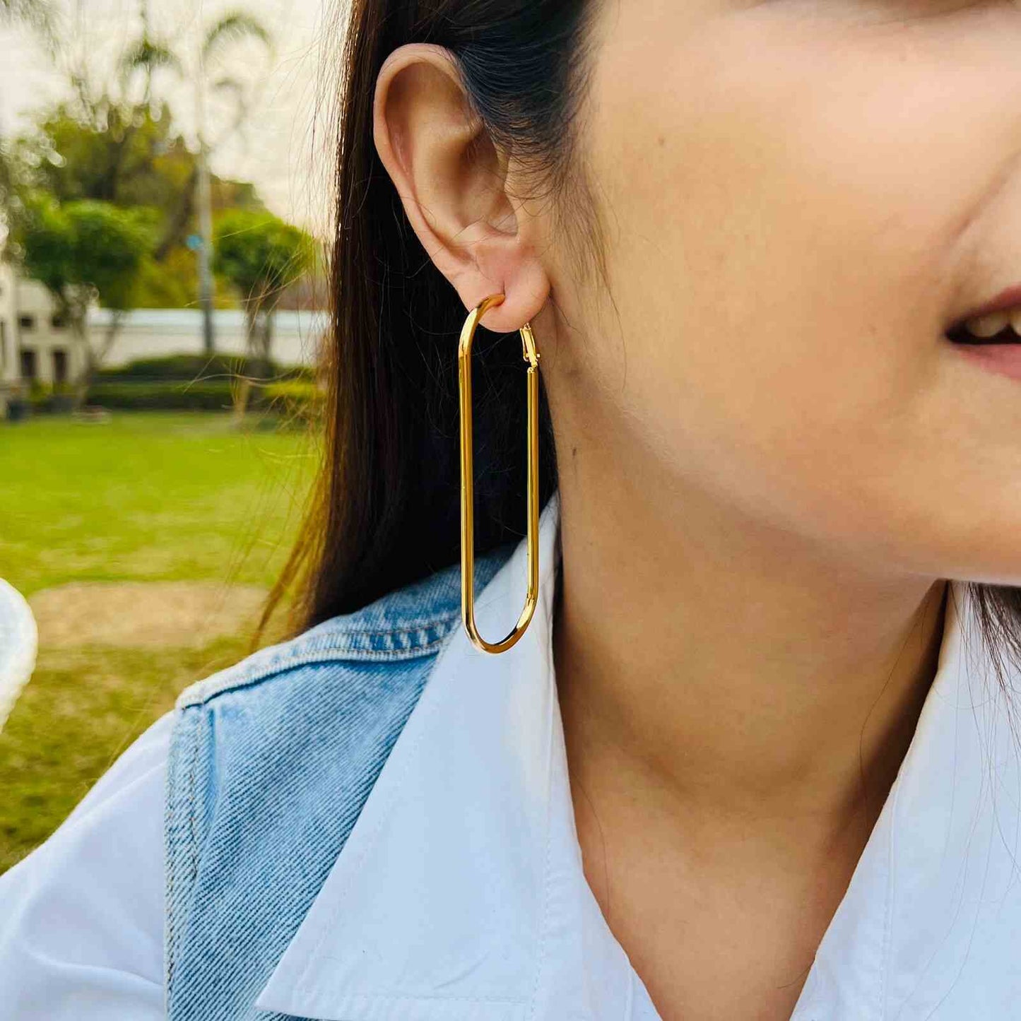 Gold Earrings Fashion