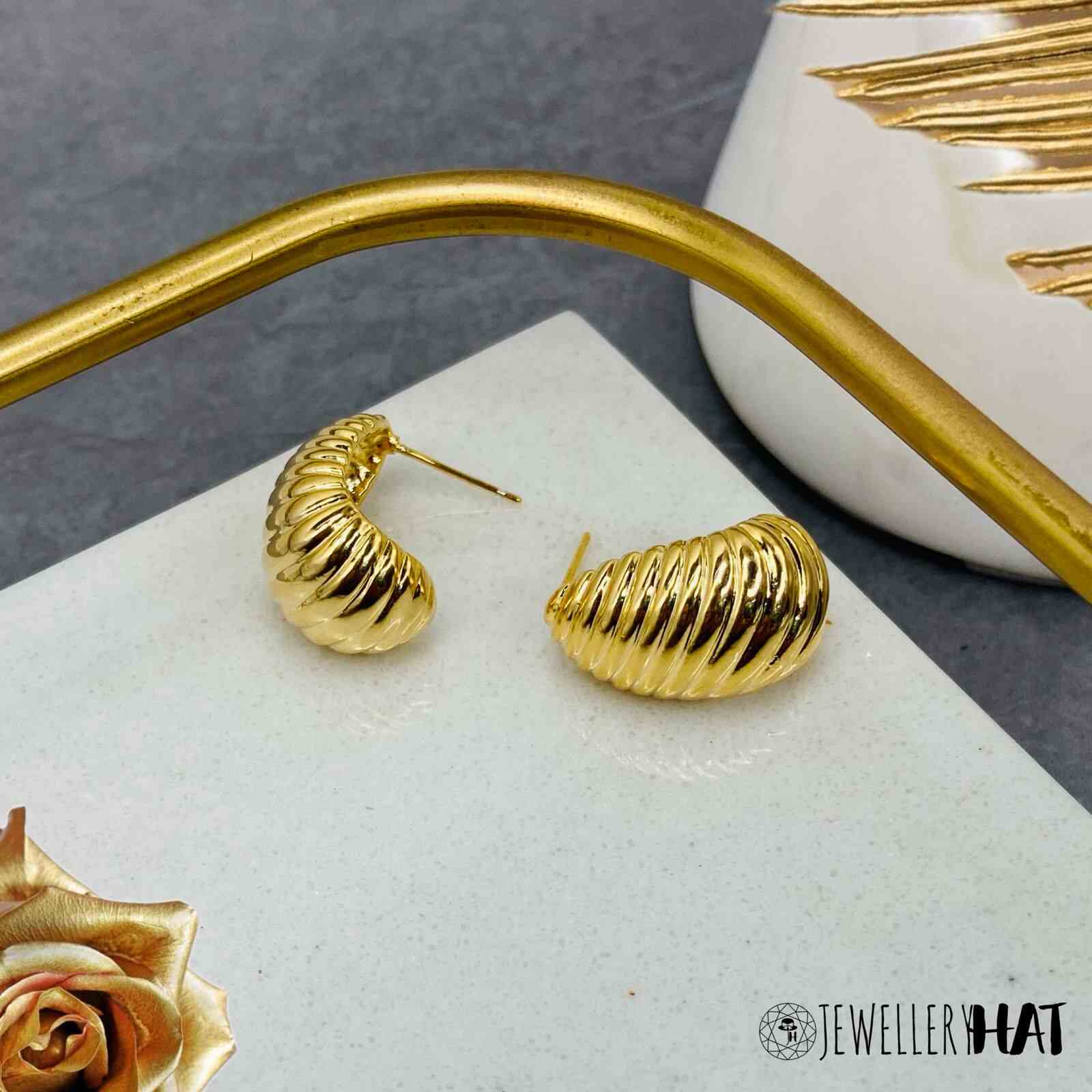 Gold Earrings Studs Women