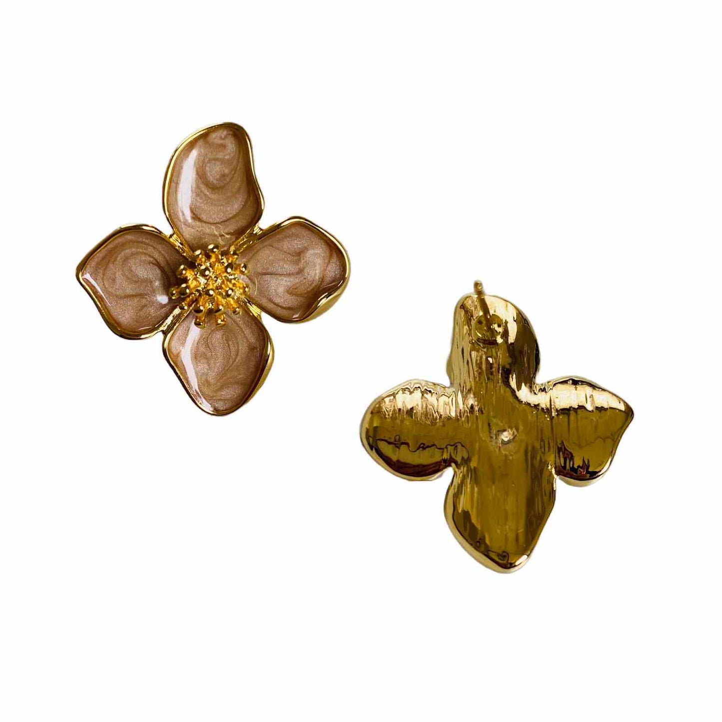 Gold Flower Earrings | Gold Plated Flower Earrings for Women | Artificial Jewellery