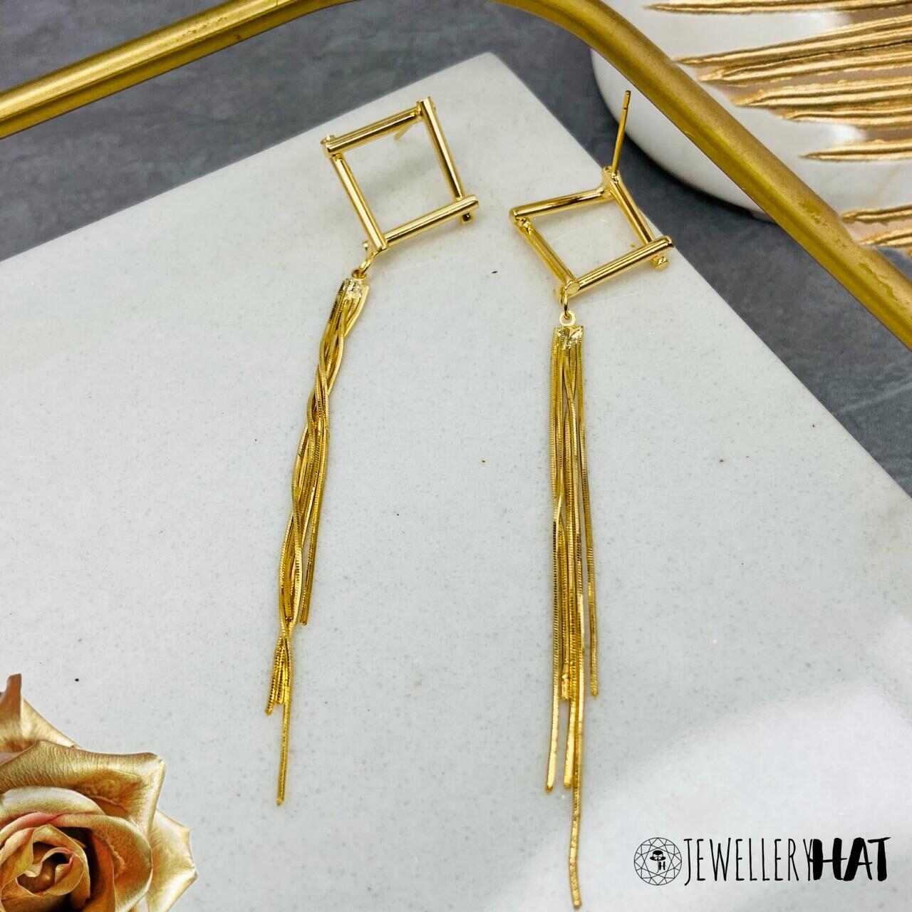 Gold Fringe Earrings