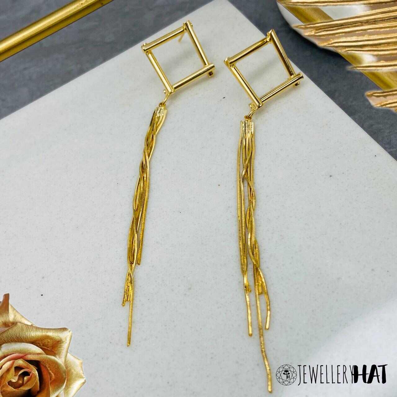 Gold Fringe Earrings