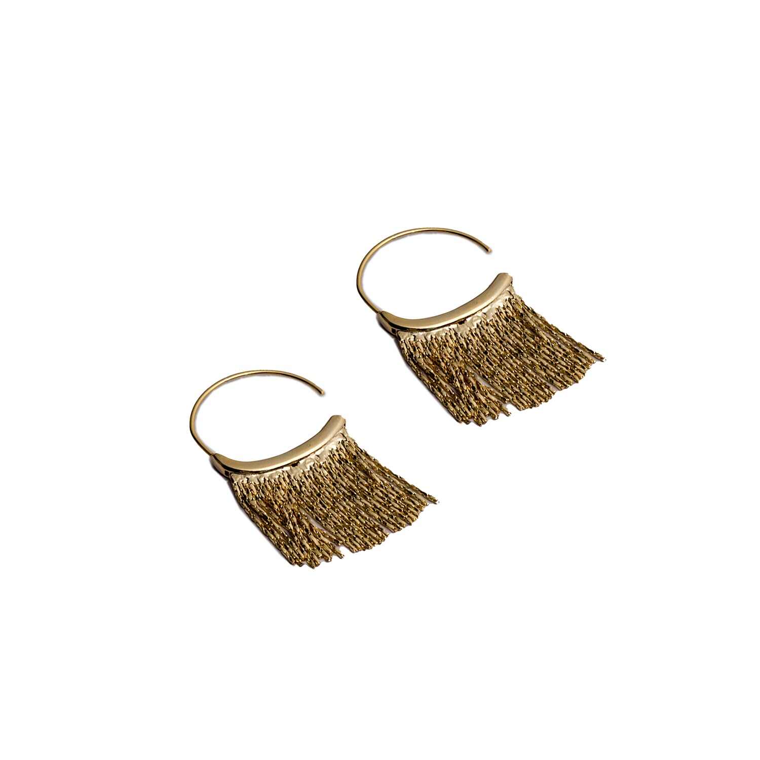 Gold Hangings for Earrings | Tassel Earrings for Women | Fashion Jewelry