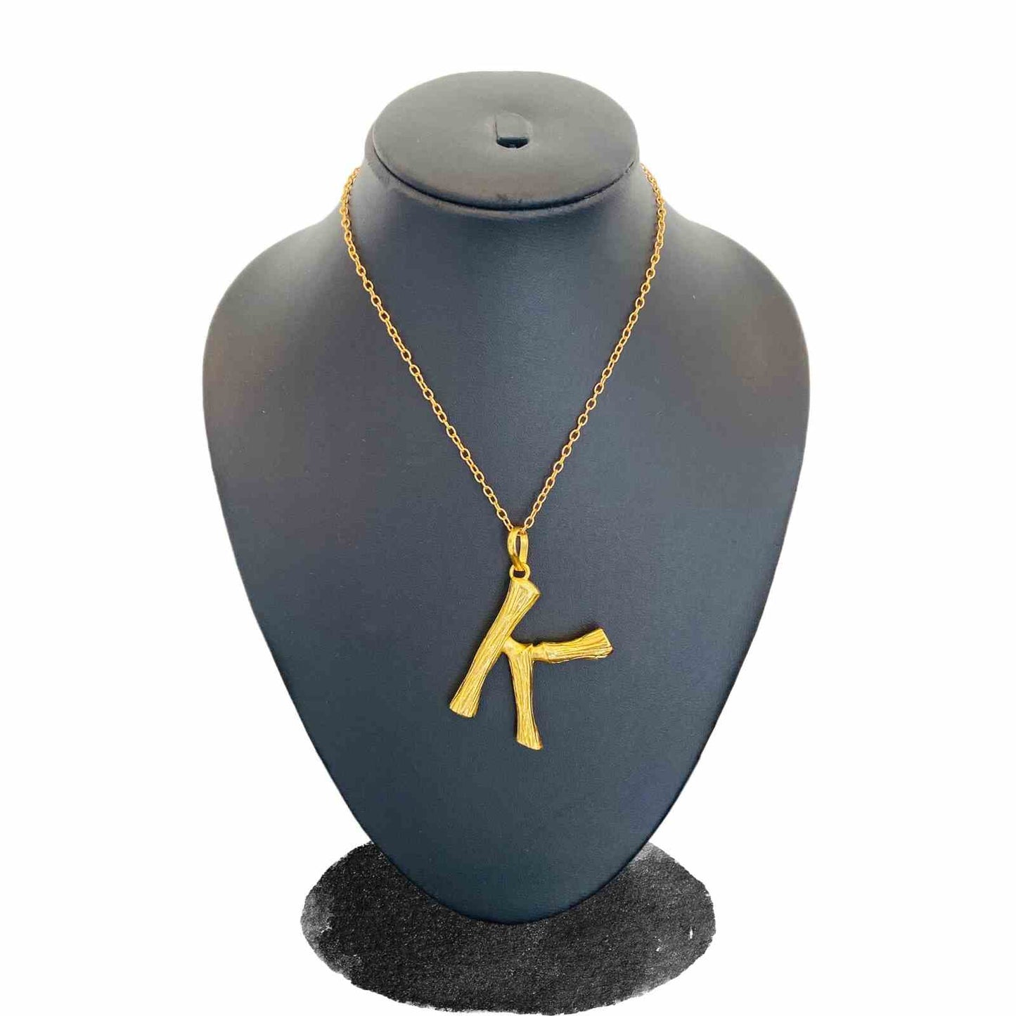 Gold Letter Pendants | K Alphabet Necklace for Women | Initial Necklaces