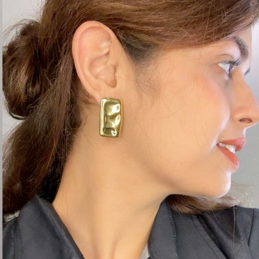 Gold Modern Earrings