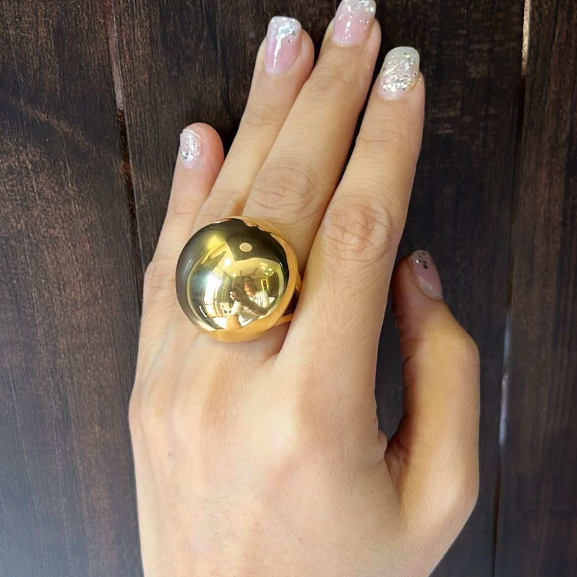 Gold Pearl Ring