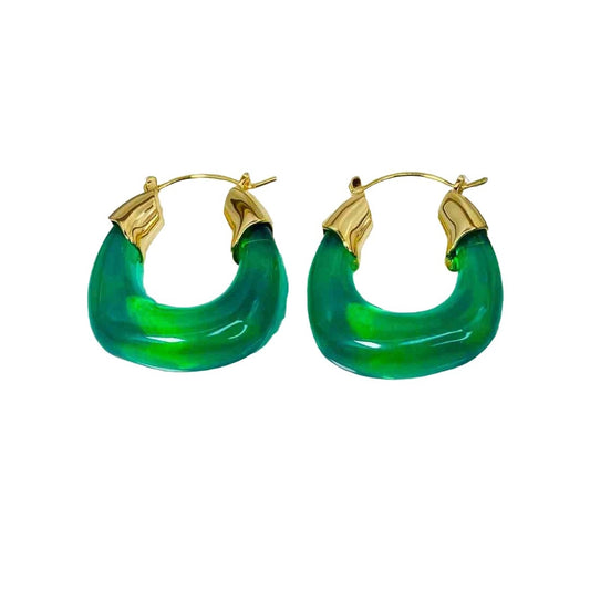 Neon Green Earrings