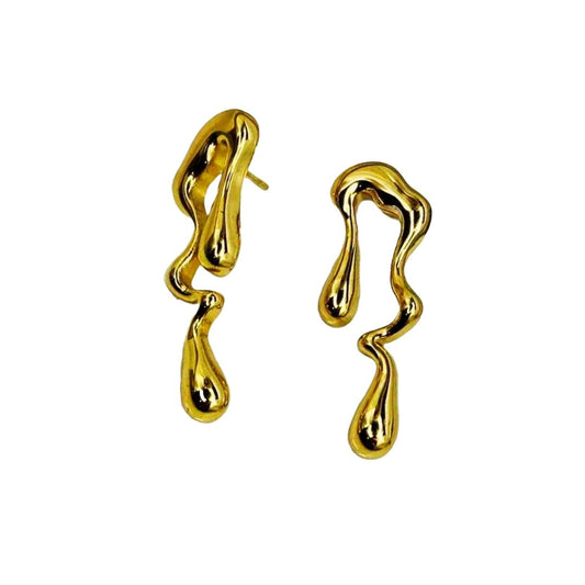 Contemporary Gold Earrings