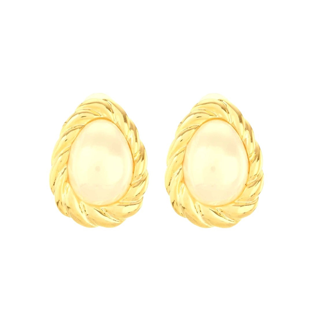 White Pearl Earrings In Gold | Fashion Jewellery | Premium Quality | Light Weight