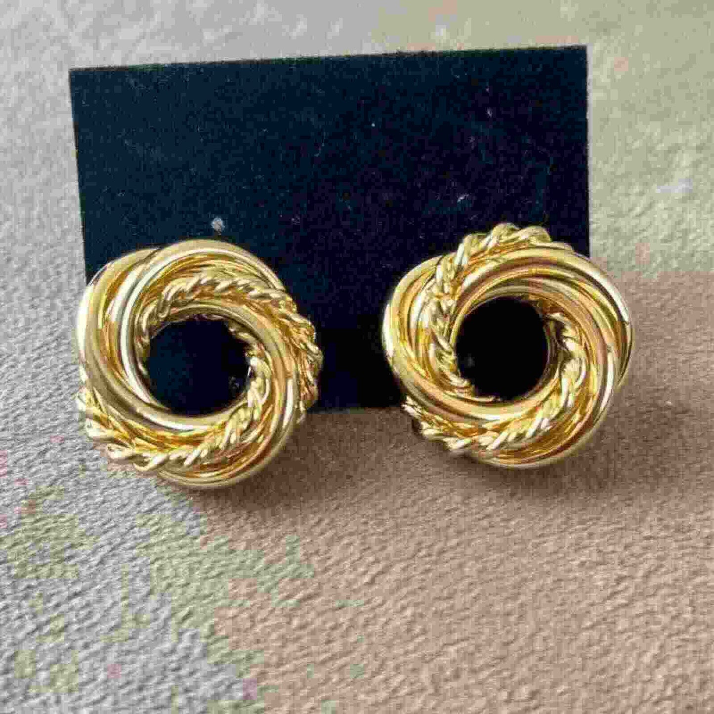 Gold Plated Round Fancy Earrings For Girls | Fancy Jewellery