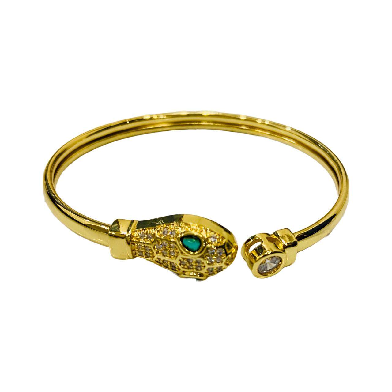 Gold Plated Snake Bracelet | Bracelet for Hand | Gold Plated Jewellery