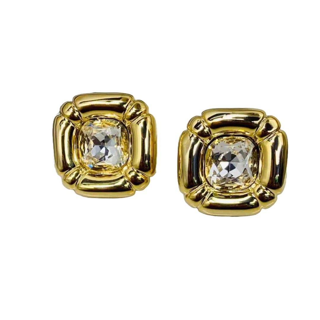 Women Stud Gold Earrings