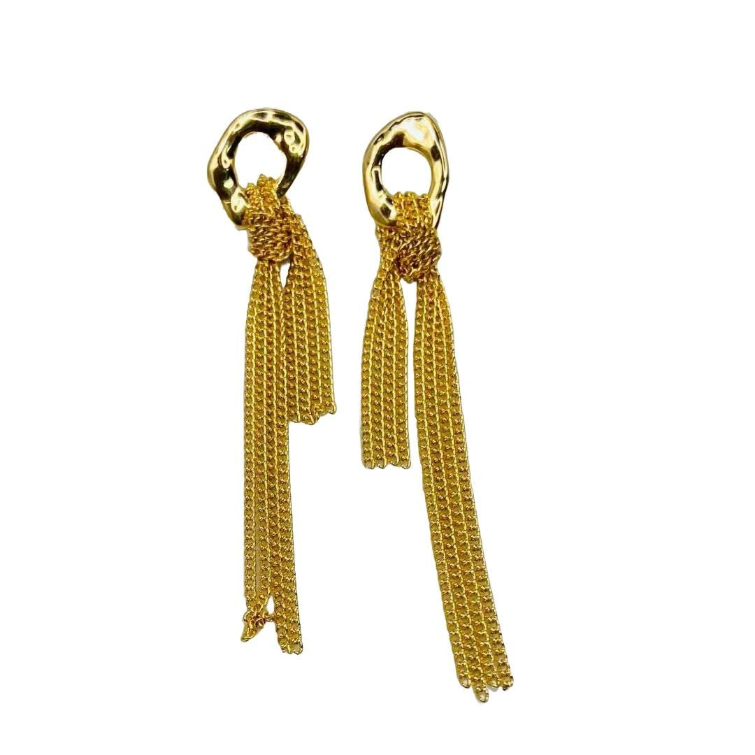 Tassel Gold Earrings For Women