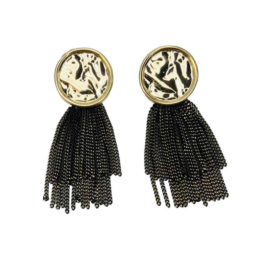 Black Tassel Earrings