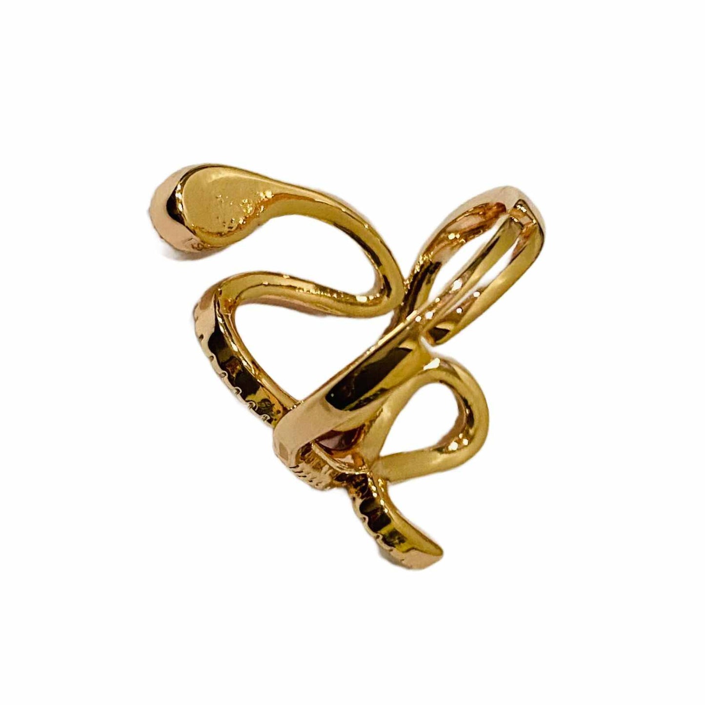 Gold Snake Ring - Artifical Gold Ring For Women - Fashion Jewellery 