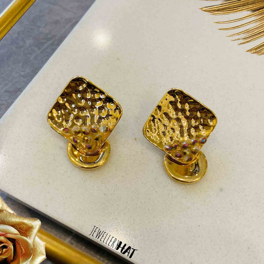 Gold Stud Earrings for Women