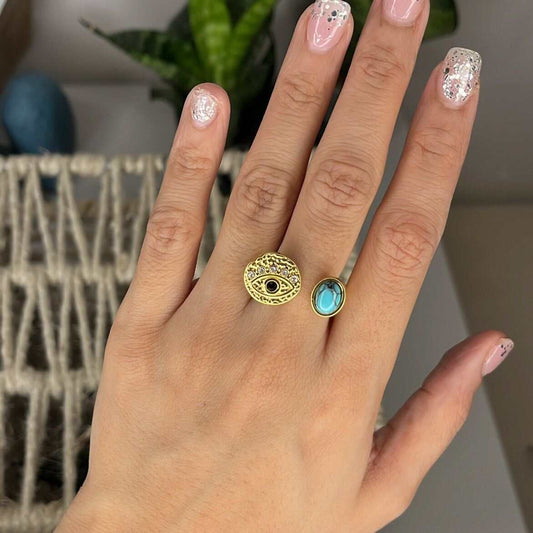 Gold Turquoise Ring