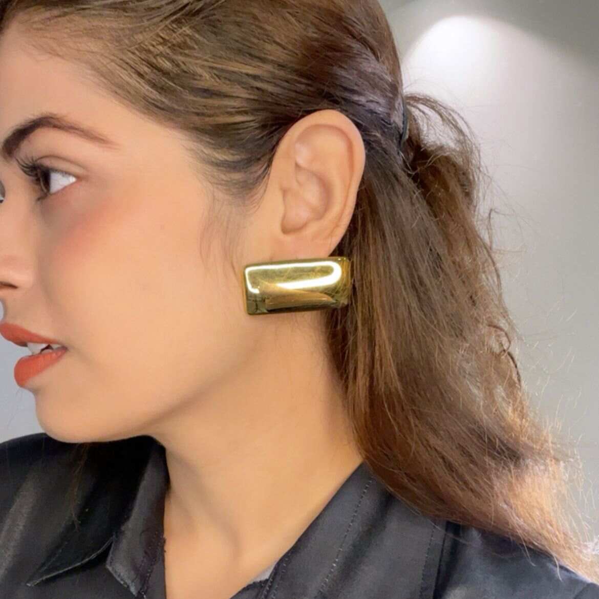 Gold Contemporary Earrings