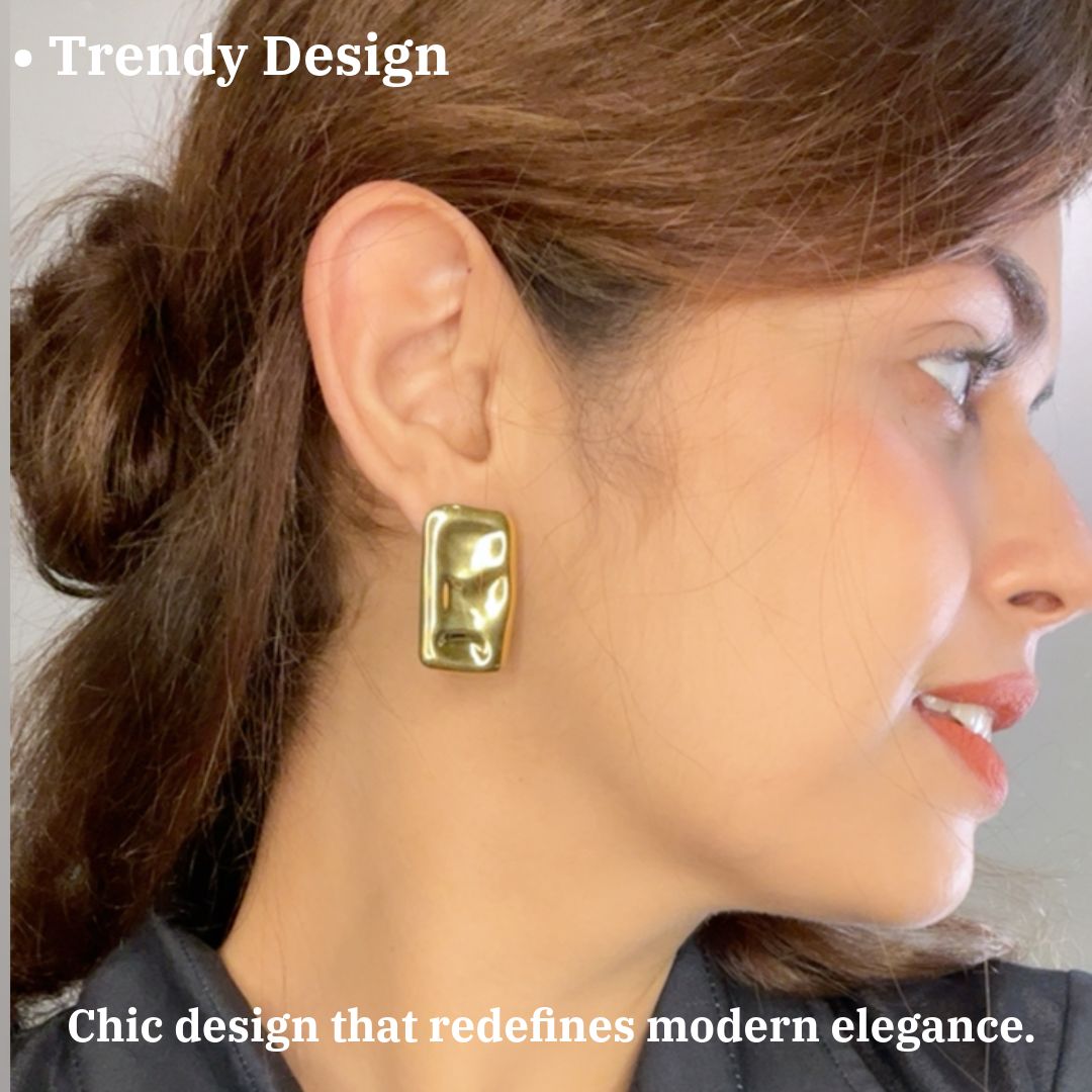 Gold Modern Earrings