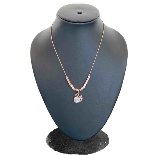 Golden Rose Chain | Rose Gold Plated Necklace for Women  | Artificial Jewellery