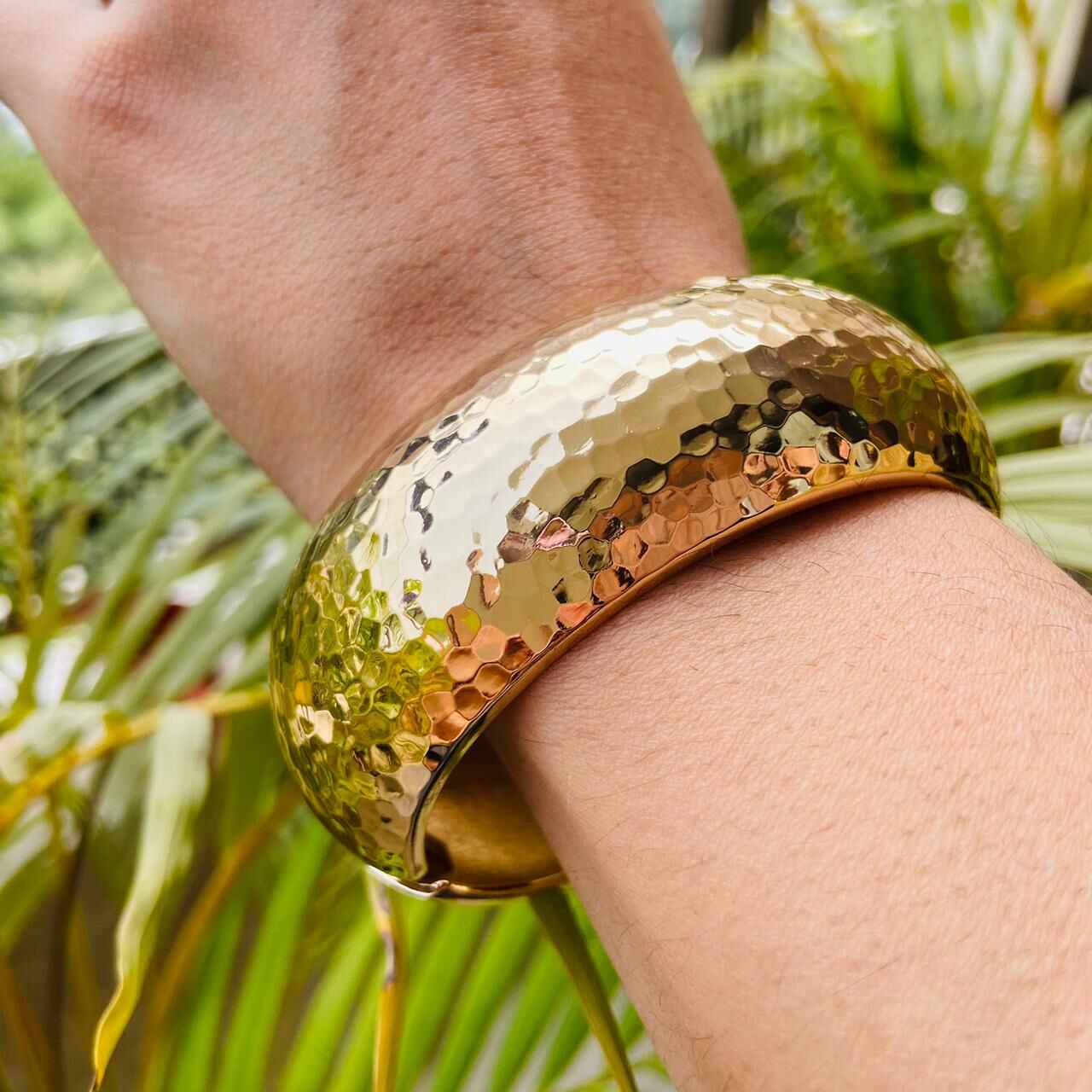 Hammered Kada Bracelets | Gold Kada