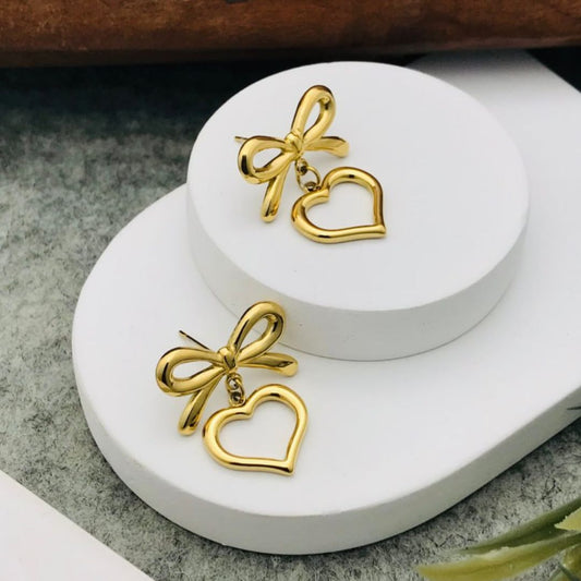 Heart Earrings | Anti-Tarnish | Water Resistant | Gift Box Packing