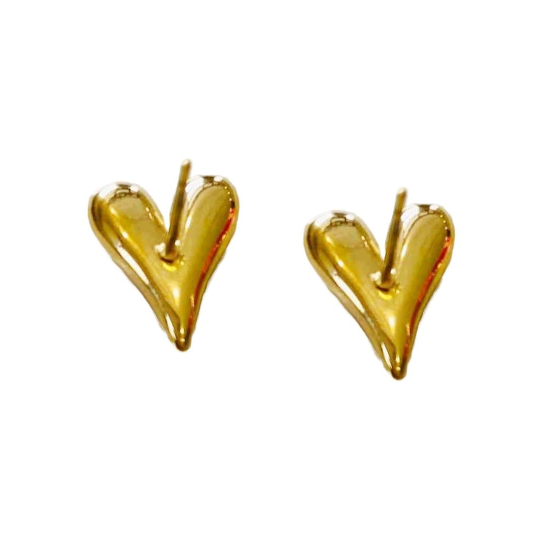 Earrings Heart Gold