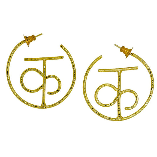 क Hindi Earrings | Gold Plated | क Hindi letter earrings | Hindi Ka Earrings