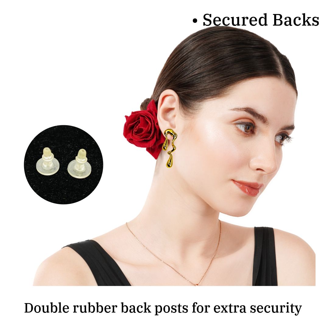 Contemporary Gold Earrings