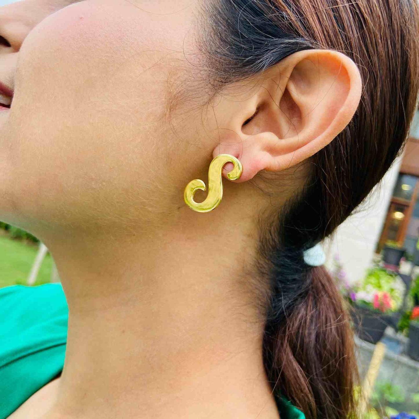 Initial Earrings