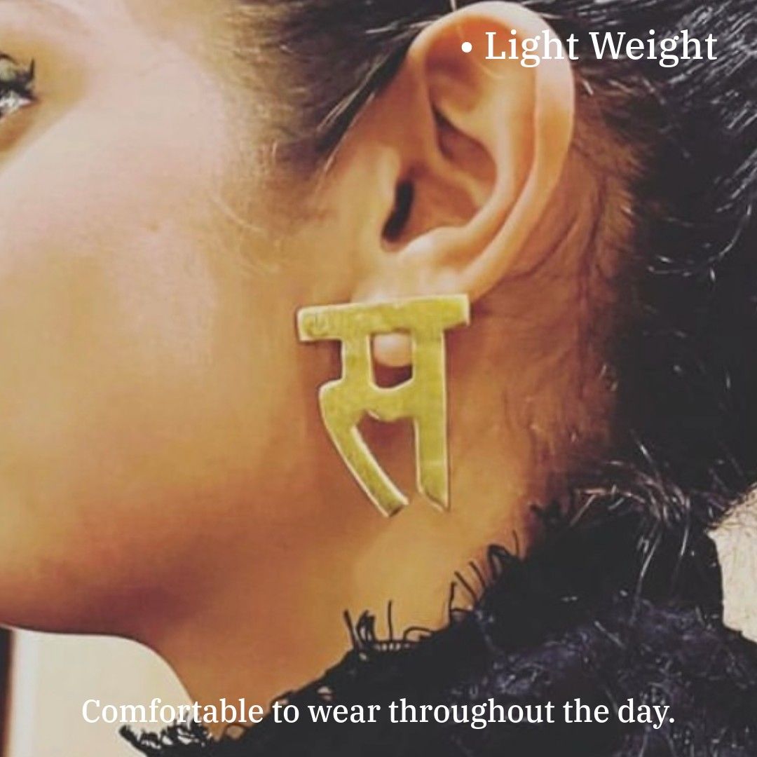 Hindi Earrings | स | Sa | Jewellery Hat® | Fashion Jewellery January 2023