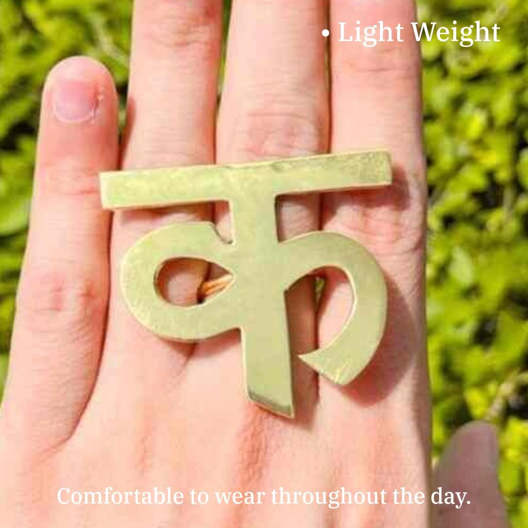 Hindi Lettering | Adjustable Name RING | Customised Jewelry