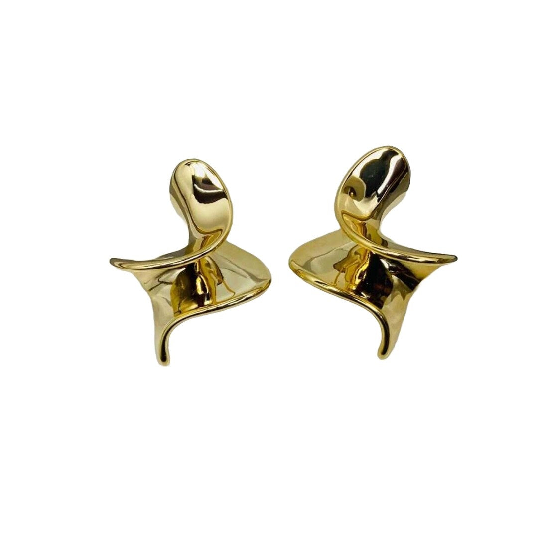 Gold Women Stud Earrings