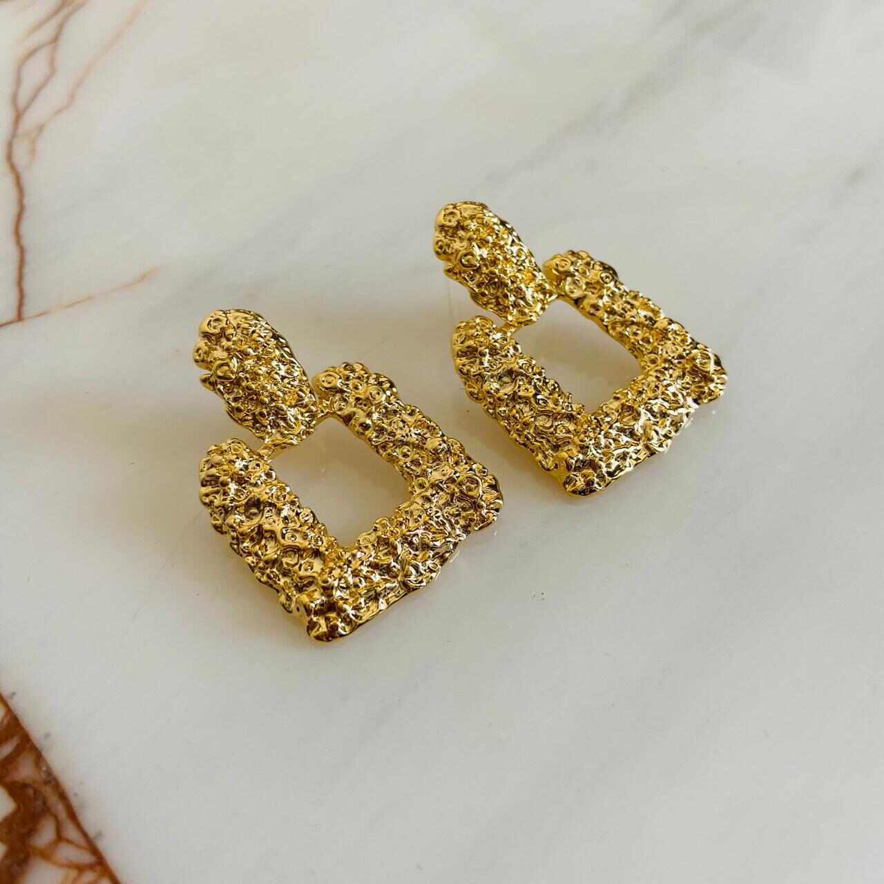 Jewellery Hat® Druzy Gold Earrings For Women - Gold Plated Earrings - Premium Collection Fashion Jewellery November 2022 Western Jewellery for girls