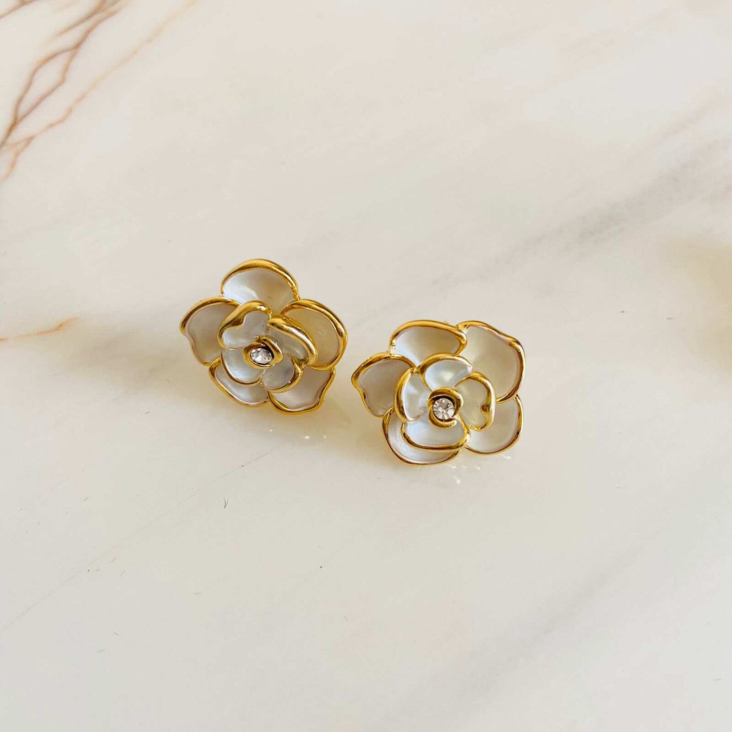 Jewellery Hat® Mini Flowers Earrings For Women - Gold Plated Earrings - Premium Collection Fashion Jewellery November 2022 Western Jewellery for girls