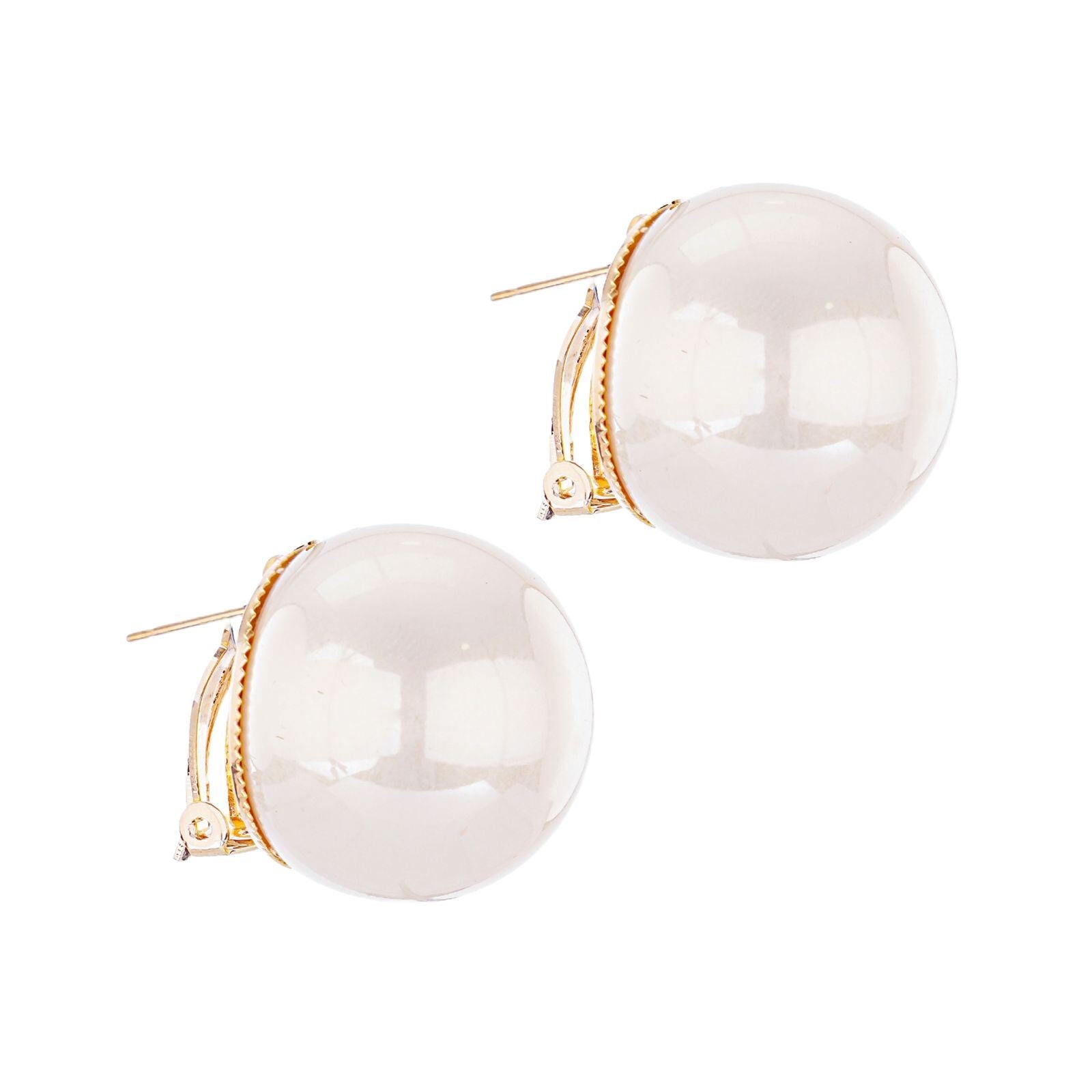 Jewellery Hat's ® big pearl studs | 25mm big pearl earrings | Fashion Jewellery