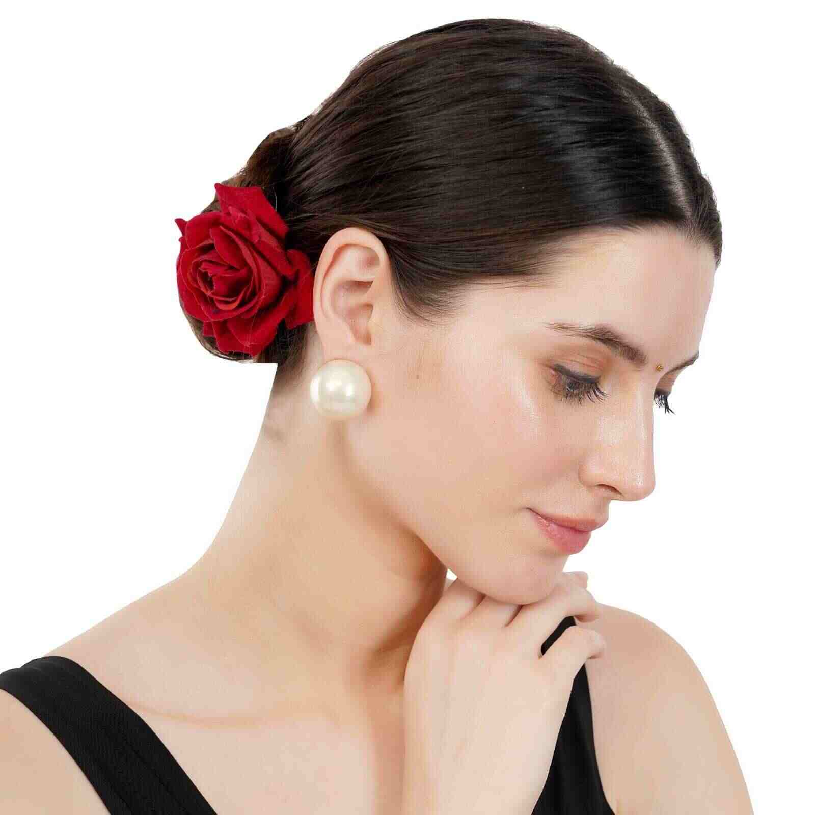 Statement Pearl Back Front Earring – Bling Box