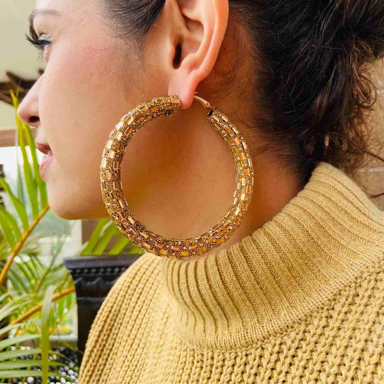 Large Earrings Hoops