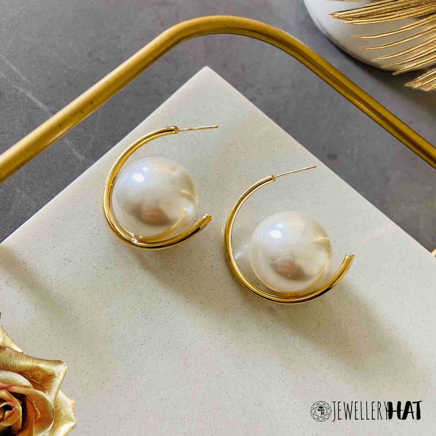 Large Pearl Earrings