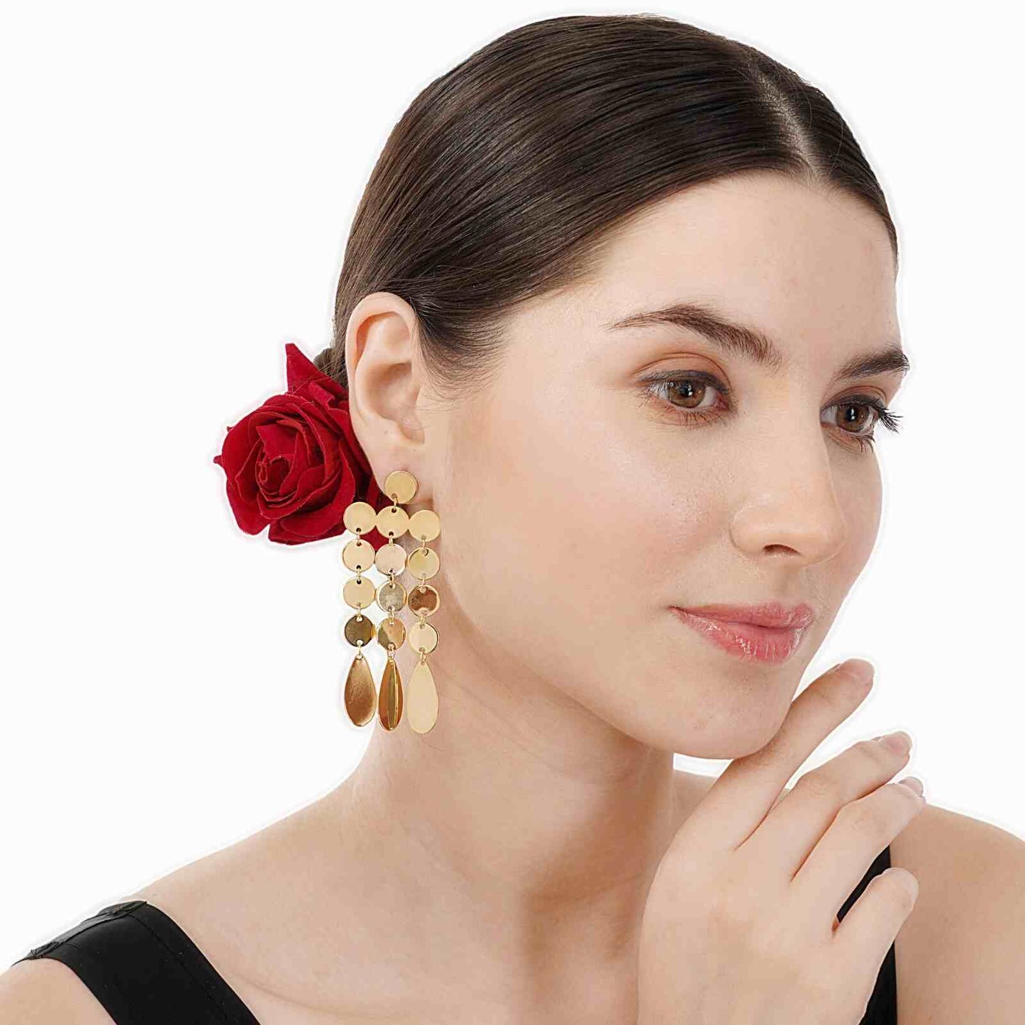 Latkan Wale Earrings | Gold Plated Fall Earrings | Fashion Jewellery