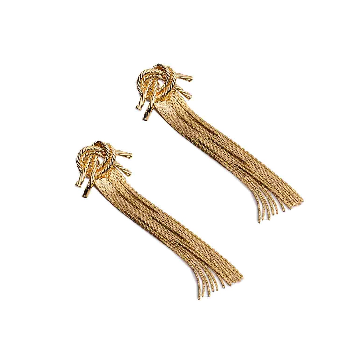 Long Earrings Gold Jewellery | Tassel Earrings for Women | Costume Jewelry