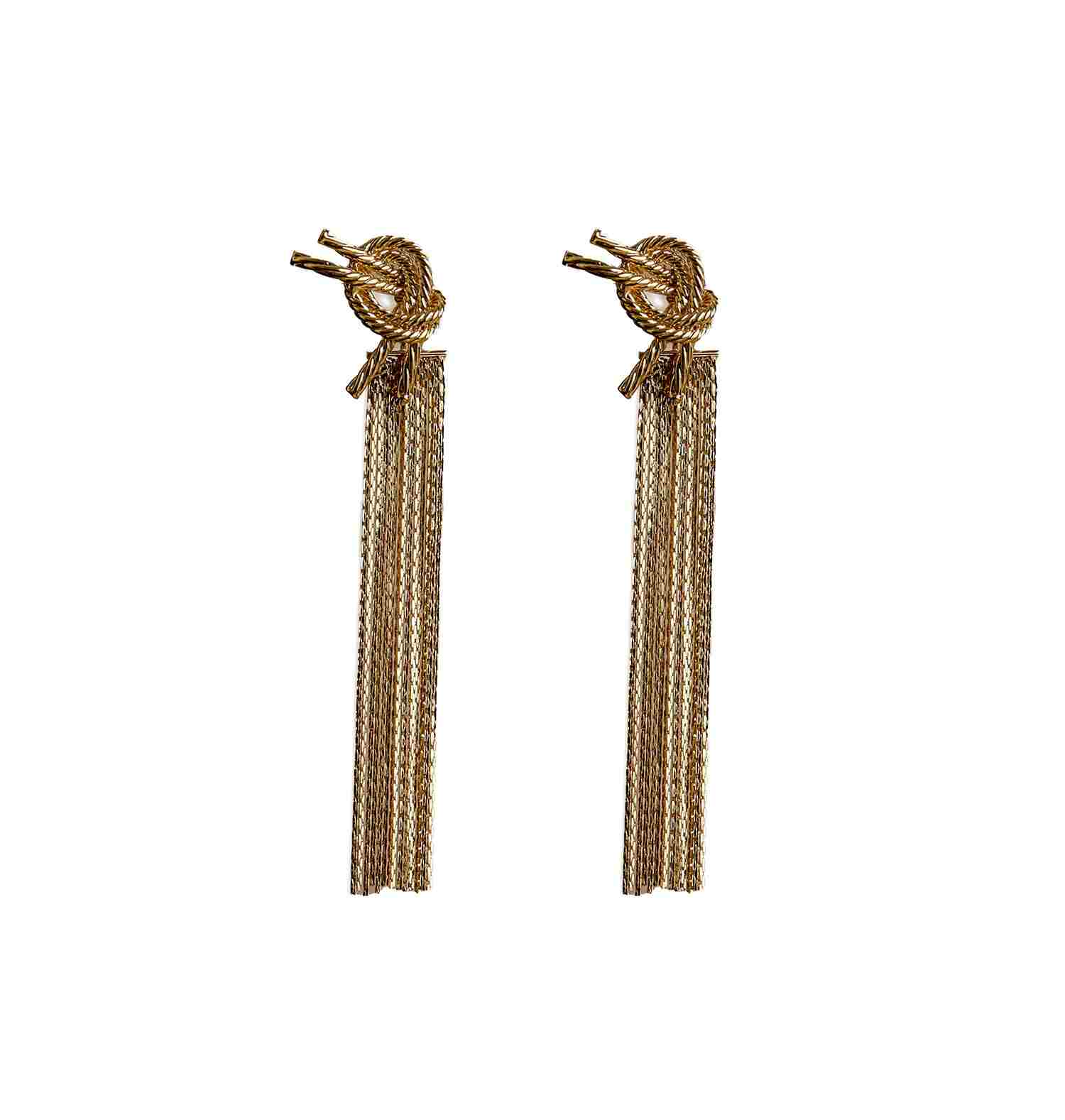 Long Earrings Gold Jewellery | Tassel Earrings for Women | Costume Jewelry