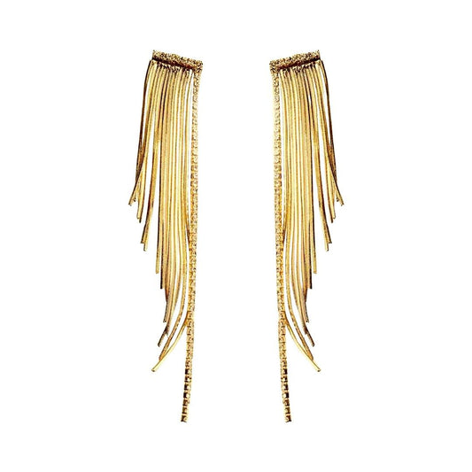 Very Long Earrings | Tassel Earrings for Women | Modern Jewelry