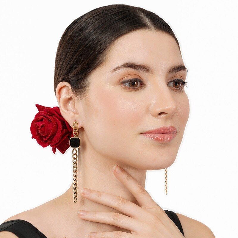 Long Western Earrings | Long Chain Earrings | Premium Quality | Imitation Jewellery