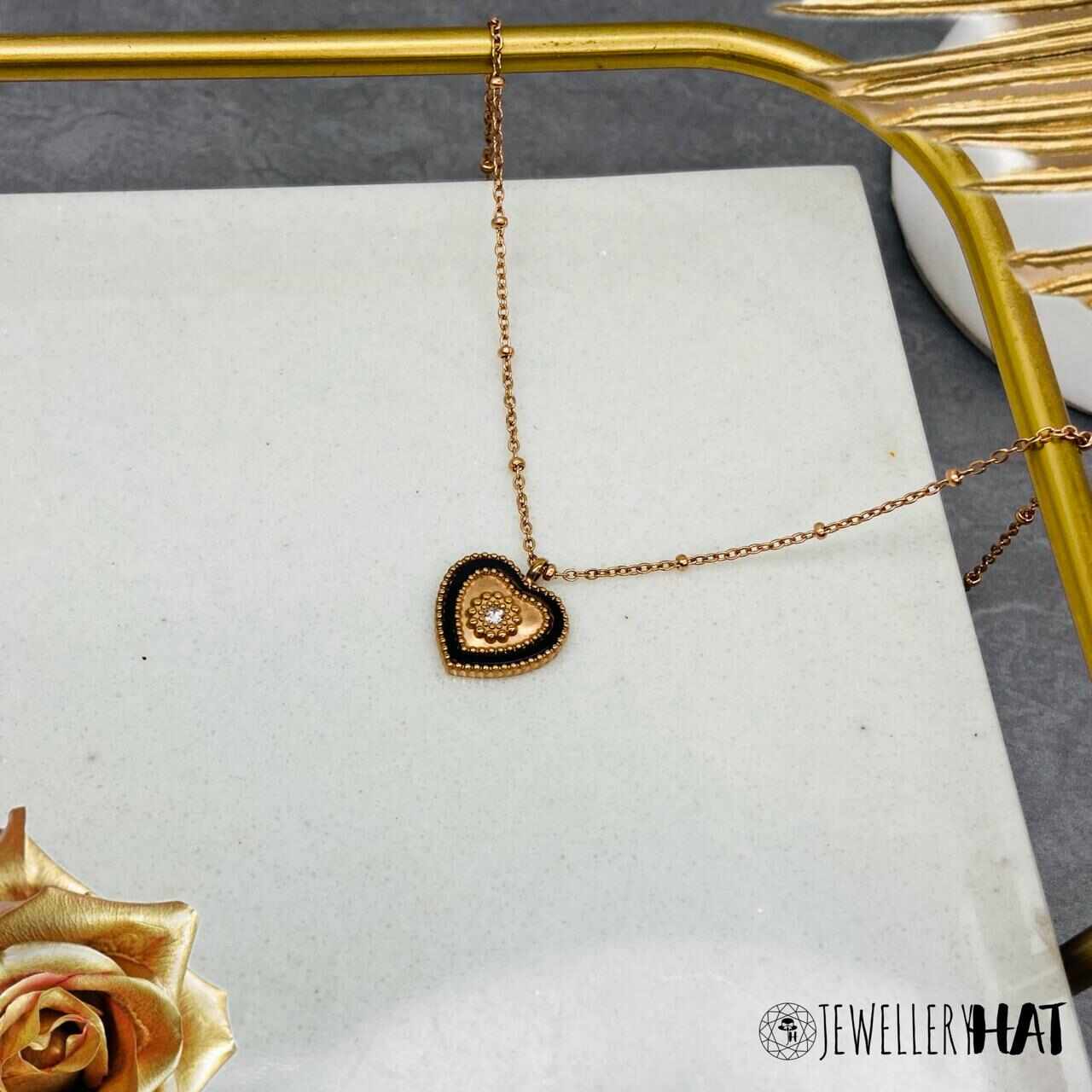 Love Locket Chain | Gold Plated Love Locket Necklace for Women | Artificial Jewellery