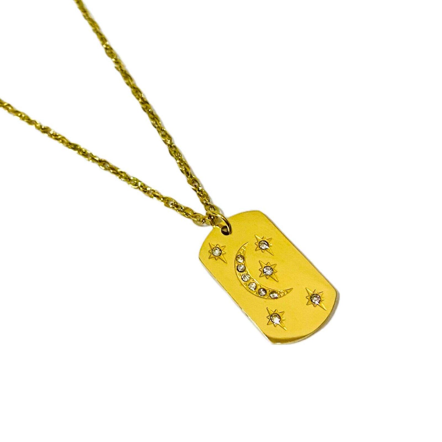 Moon Pendant | Gold Plated Necklaces | Modern Fashion Jewellery