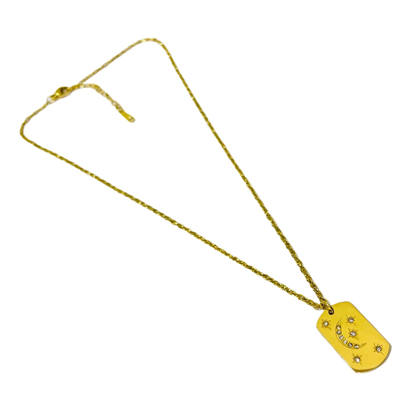 Moon Pendant  Gold Plated Necklaces  Modern Fashion Jewellery