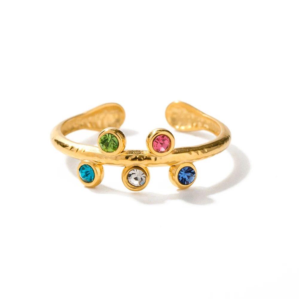 Multicolor Stone Ring