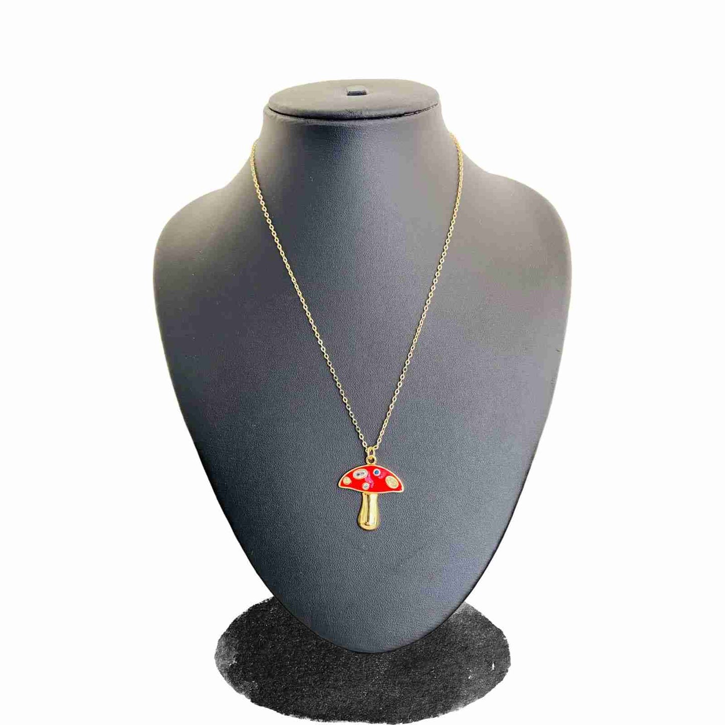 Mushroom Locket | Red Mushroom Chain | Western Jewellery for Lady