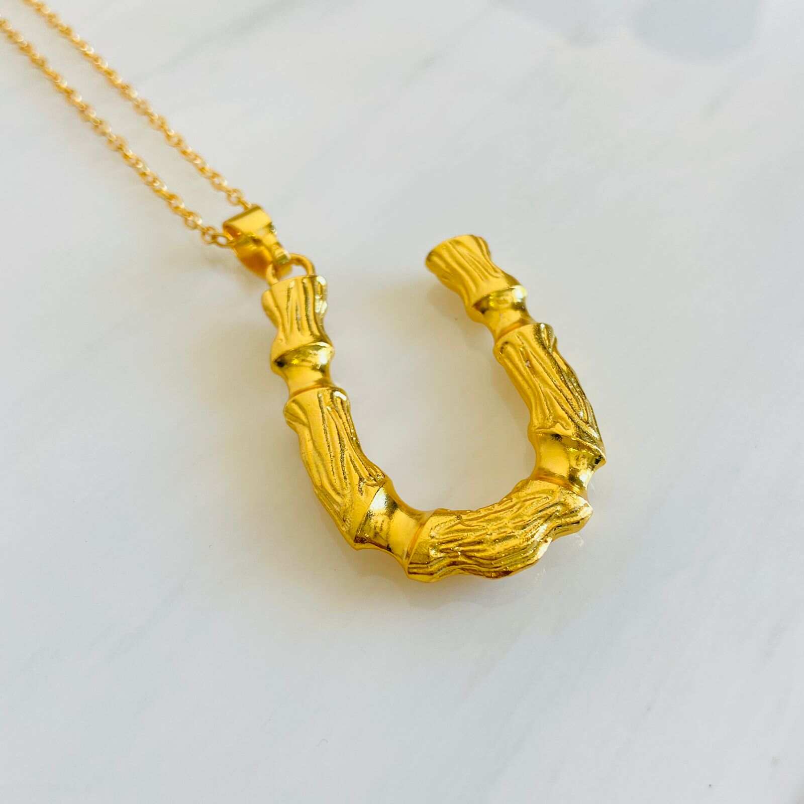 Name Locket Chain | U Alphabet Necklace for Women | Initial Jewelry